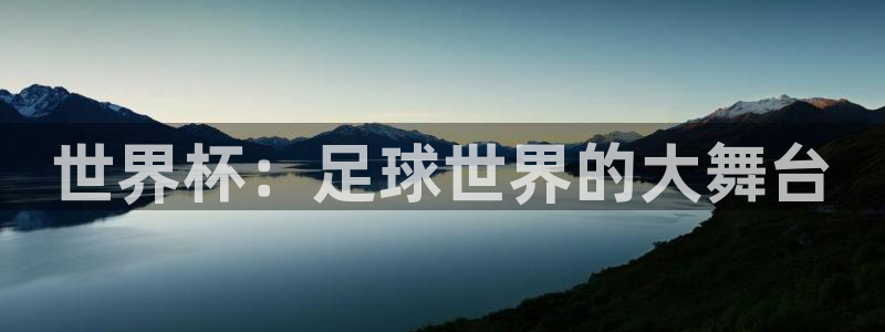 世界杯48支球队赛制：世界杯：足球世界的大舞台